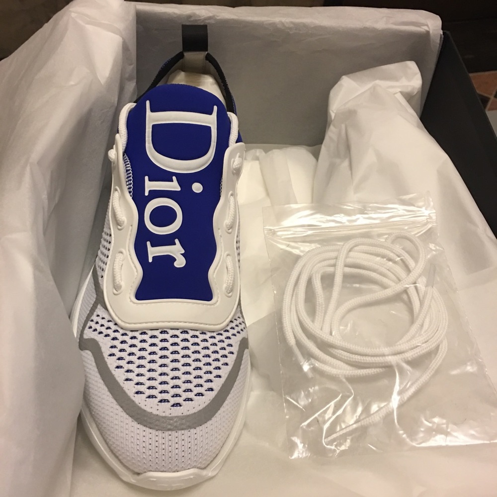 Dior B21 Neo Trainer In White&Blue Technical knit - Picture 6 of 8